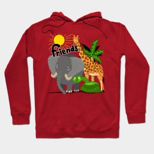 friends funny animals Hoodie